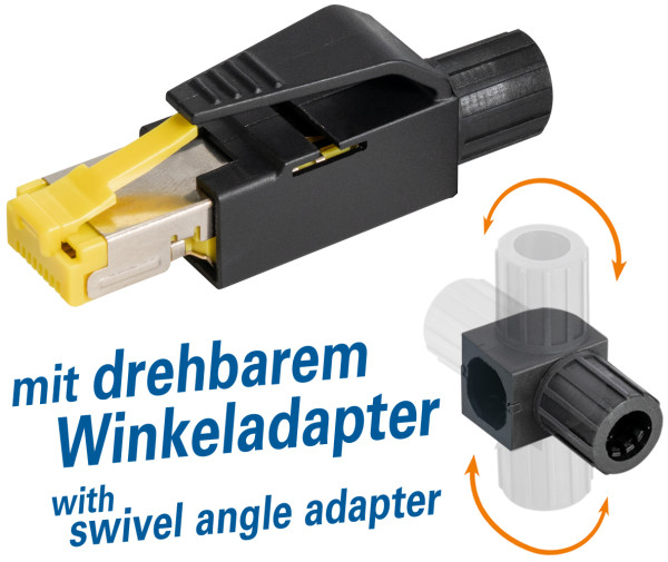 Werkzeuglos installierbarer RJ45 Stecker