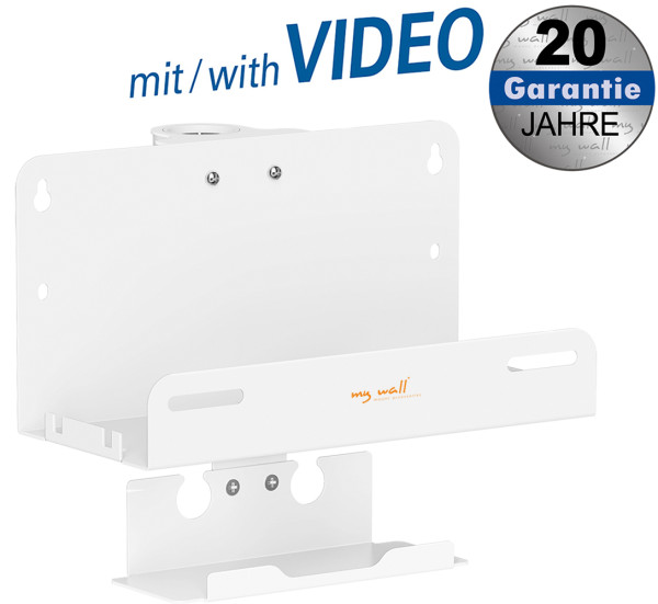 White device holder for TV stand
