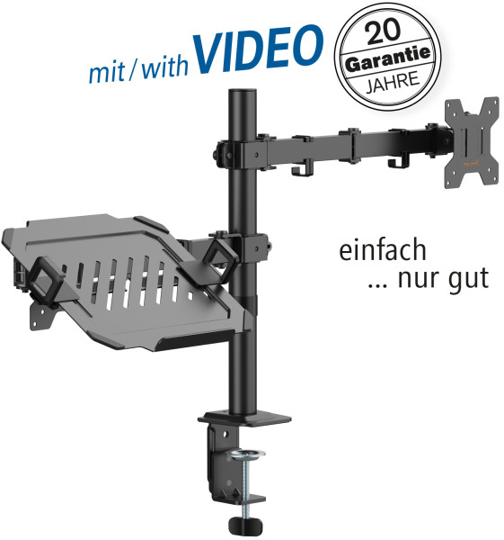 Bild der Halterung mit Hinweis auf verlängerte Garantie