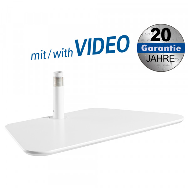 White shelf for TV stand