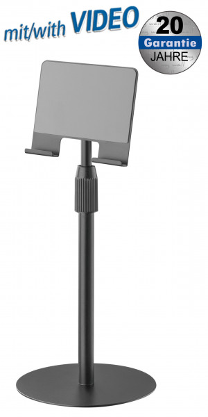 Height-adjustable Tabletop Stand for Tablets and Smartphones