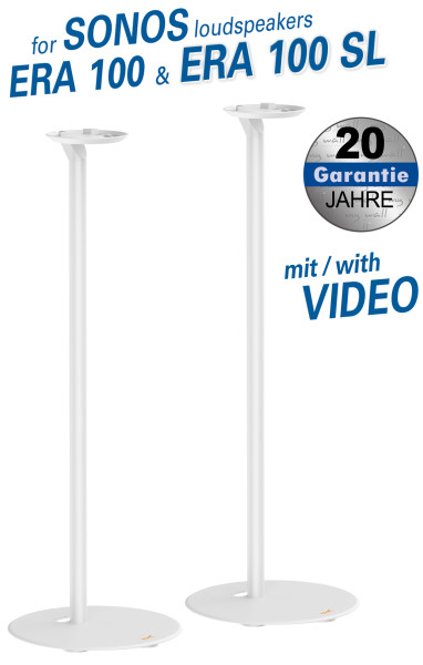 White speaker stands