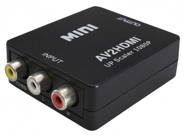 AV to HDMI™ converter, with upscaler