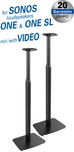 Black speaker stands