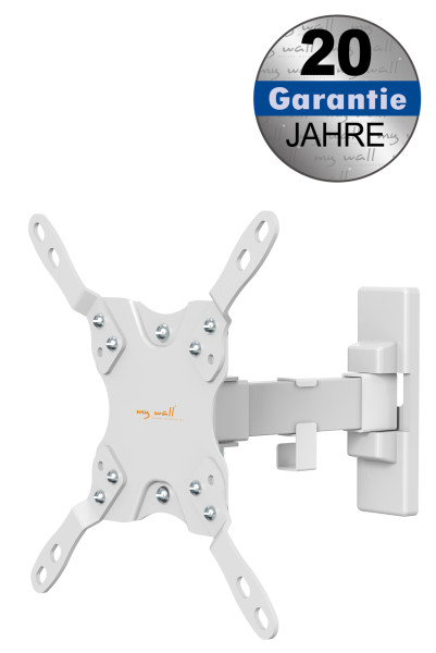 Weißer TV Halter