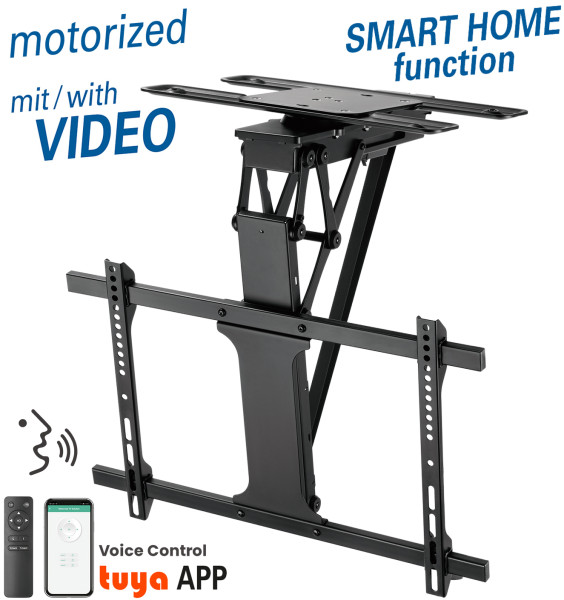Schwarze TV Deckenhalterung