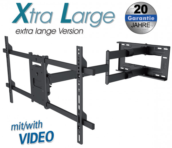 Vollbewegliche XL Wandhalter für LCD TV