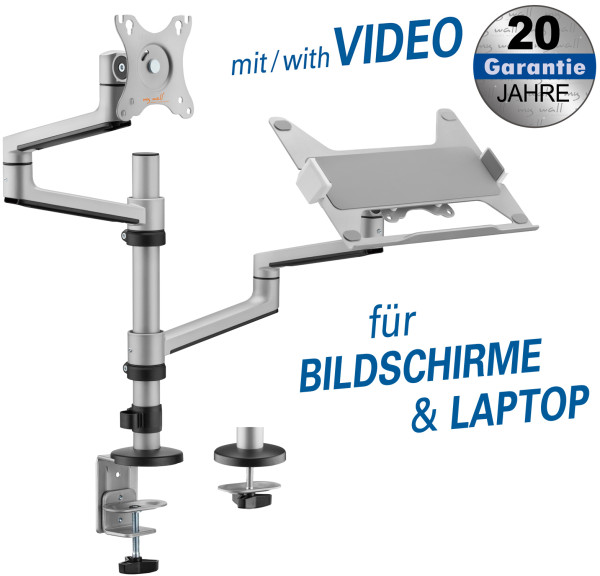 Halter für Monitor und Laptop