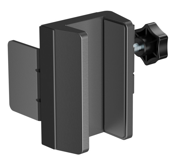 Black clamp holder for socket strip