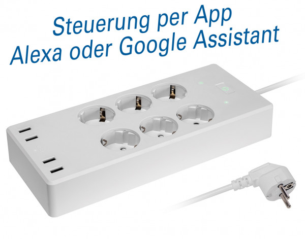 Steckdosenleiste mit Sprachsteuerung