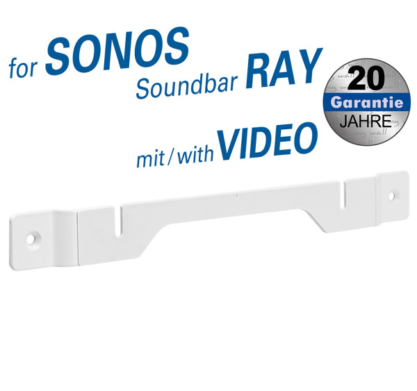 Weiße Wandhalterung für Soundbar