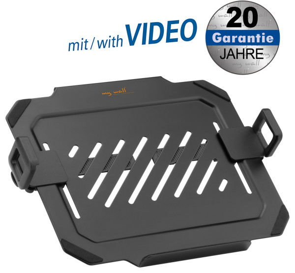 Laptop adapter holder for monitor mounts