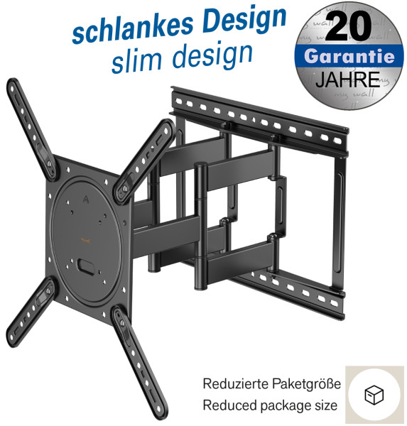 Wandhalterung TV schwenkbar im schlanken Design