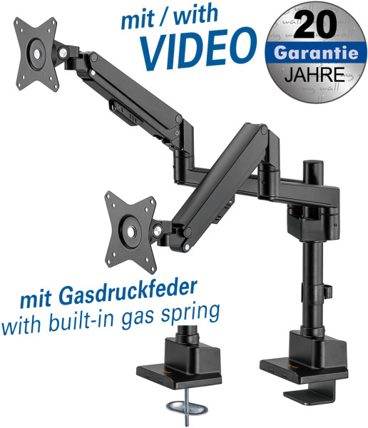 Monitorhalterung mit Gasdruckfeder