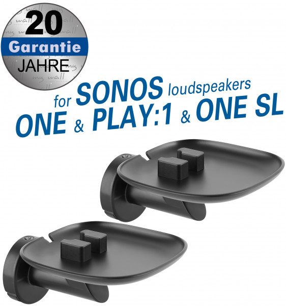 2 Wandhalter für SONOS ONE, Play:1 und auch für SONOS ONE SL Lautsprecher