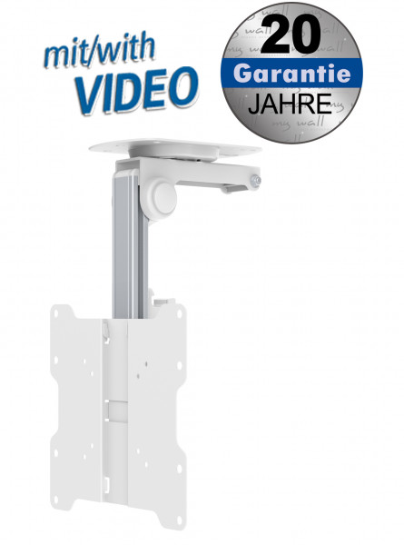TV ceiling mount in white